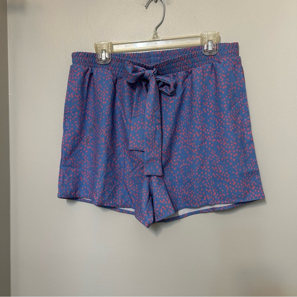 Women’s‎ Michelle McDowell Polka Dot Shorts With Pockets Large NWT Tie Front